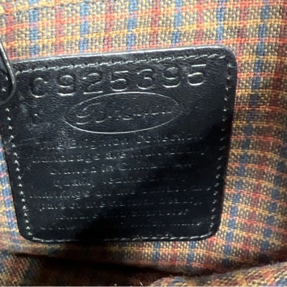 BRIGHTON Charlotte Two Tone Leather Shoulder Bag Black/Brown EUC